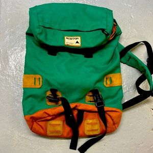 vintage retro style burton backpack rucksack daypack